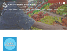Tablet Screenshot of berksfoodbank.org